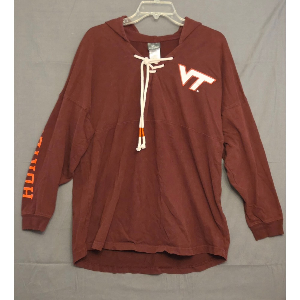 KA Knights Apparel Virginia Tech Hokies Pullover Hoodie‎ Women's Size L(12/14)